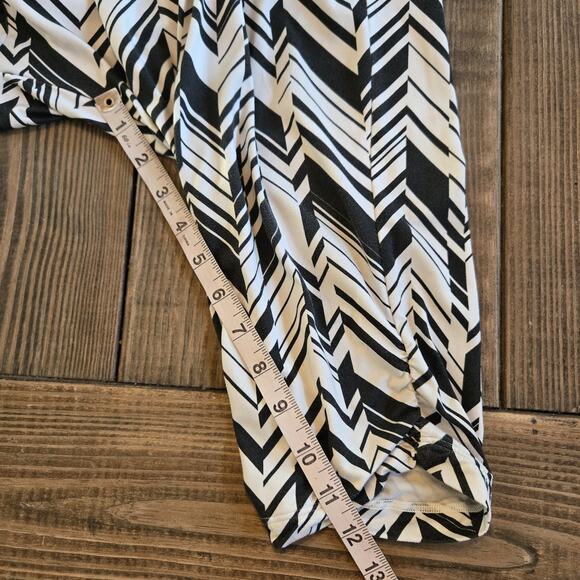 Nike Pants Womens Medium Avant Dri Fit Harem Black Abstract Zumba Dance Y2k - Picture 9 of 9